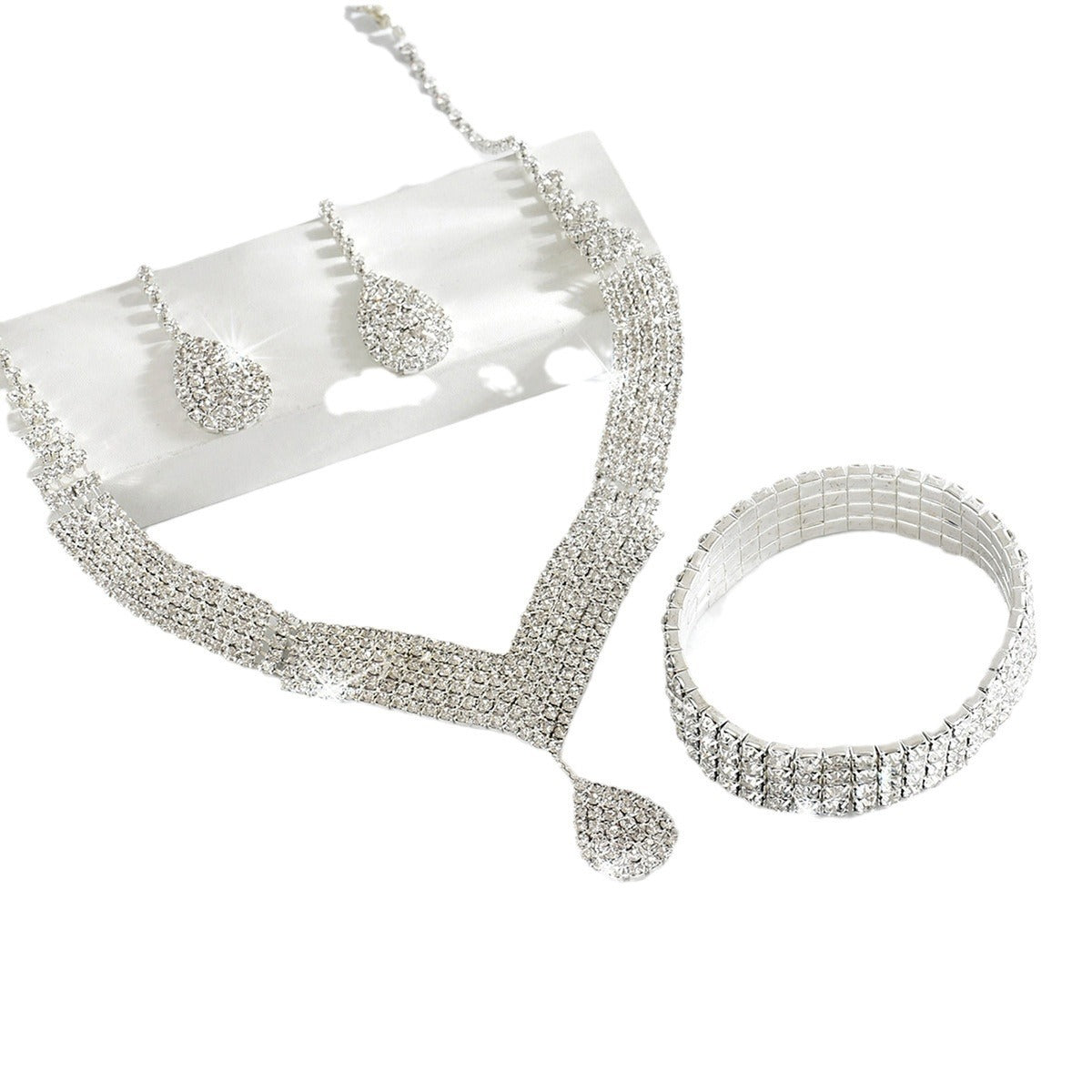 European And American Wedding Accessories Necklace Earrings Bracelet Jewelry