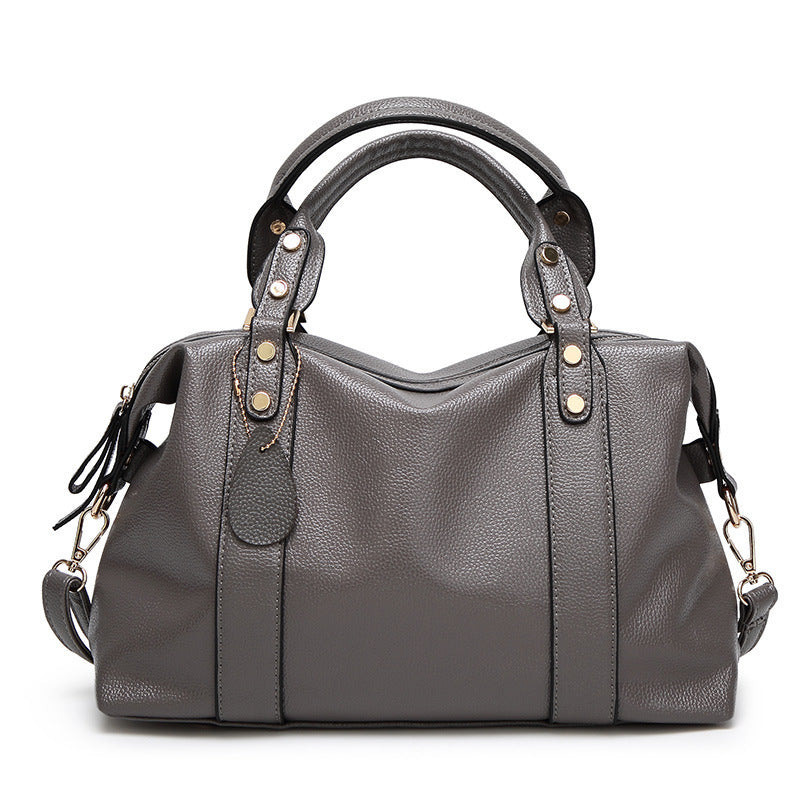 Mode Boston Schultertasche Damen Handtaschen Retro Nieten Design personalisierte Umhängetaschen