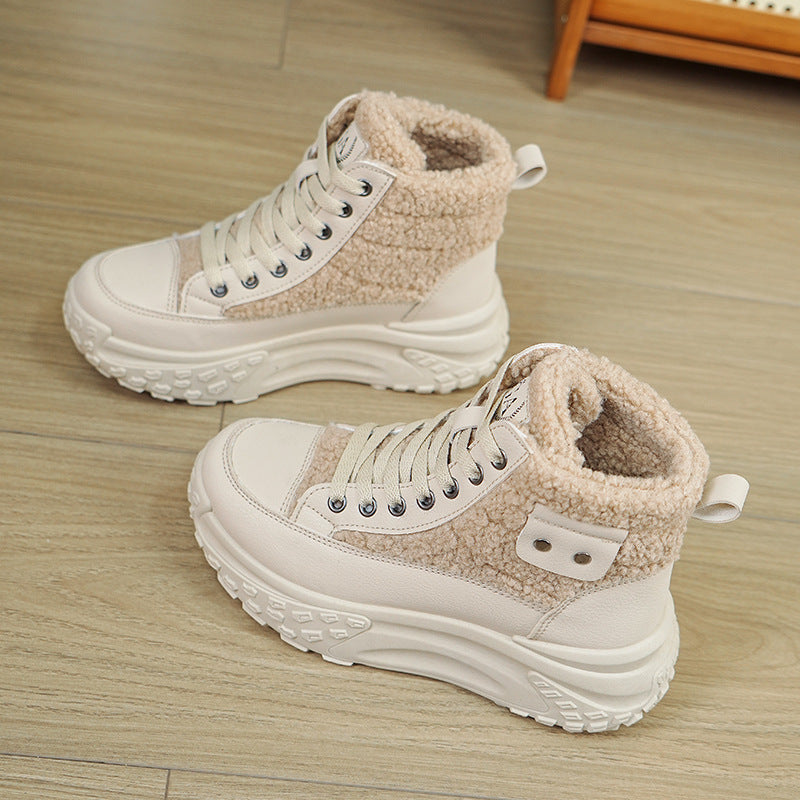 Neue warme, rutschfeste High-Top-Schneestiefel