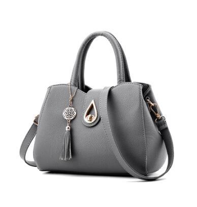Bolso de mano para mujer, bolso de mano de piel sintética de alta calidad con borlas para mujer, bolso de hombro tipo bandolera para mujer