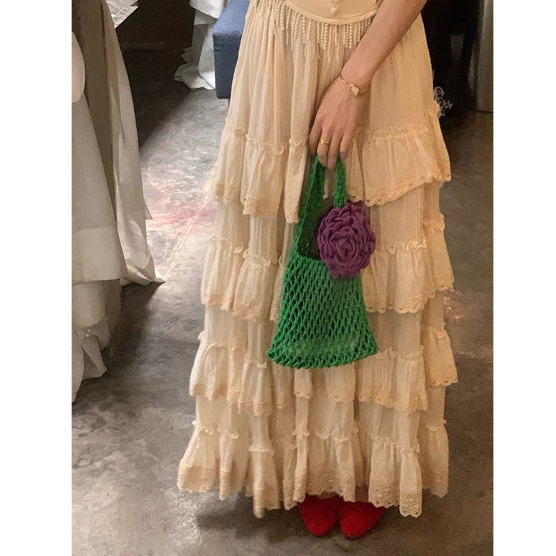 Falda elegante con forma de pastel para mujer, nueva y elegante para fiesta
