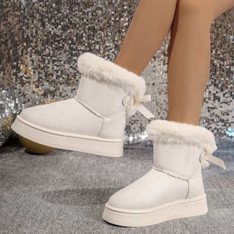 Winter Schneestiefel mit Schleife Mode