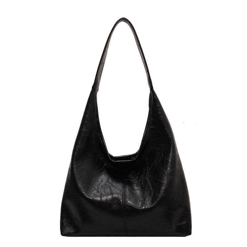 Bolso de hombro de moda para mujer, bolso de mano informal de gran capacidad de diseñador vintage, bolso de mano de moda para otoño e invierno
