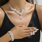 European And American Wedding Accessories Necklace Earrings Bracelet Jewelry