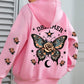 Sudadera con capucha y cordón informal con estampado de letras