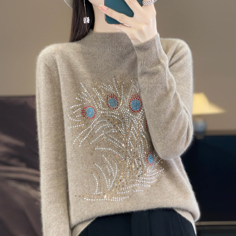 Elegant Pullover Fashion Bottoming Shirt Women