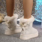Winter Schneestiefel mit Schleife Mode