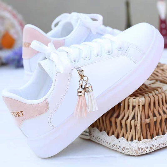 Mesh weiße Schuhe Damenmode atmungsaktive Schuhe Studenten koreanische Freizeitschuhe Sportschuhe flache Schuhe Damenschuhe