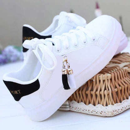 Zapatos blancos de malla para mujer, zapatos transpirables de moda para estudiantes, zapatos casuales coreanos, zapatos deportivos, zapatos planos, zapatos para mujer