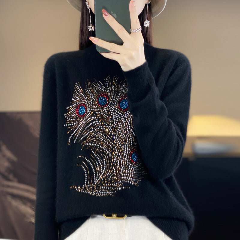 Elegant Pullover Fashion Bottoming Shirt Women