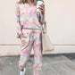 Printed Tie-dye Two-piece Fashion Casual Homewear