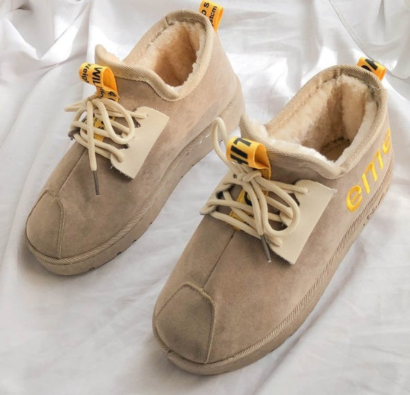 Boots women cotton shoes winter new version of the Korean