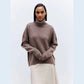 Soft And Comfortable High Polo Collar Solid Color Pullover