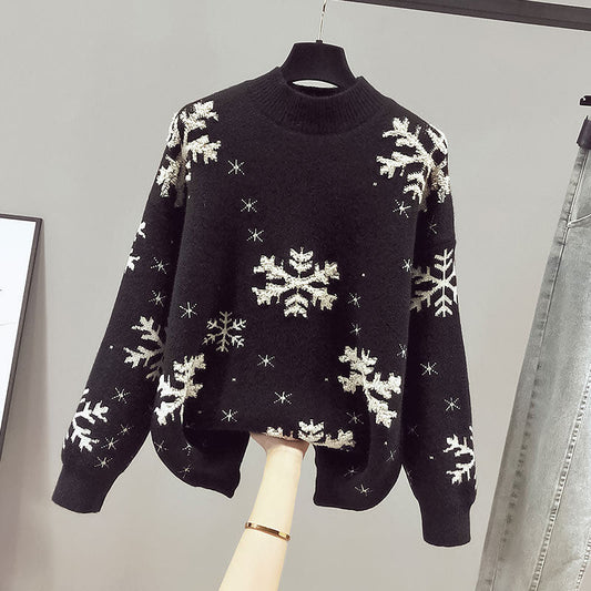 Women's Knitted Pullover Bottoming Shirt