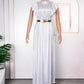 Banquet Evening Fashionable Elegant Style Rhinestone High Waist Dress