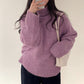 Suéter retro de cuello alto cálido, suéter de fondo, ropa exterior holgada
