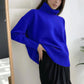 Soft And Comfortable High Polo Collar Solid Color Pullover