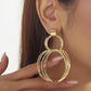 Retro Flower Pearl Earrings Niche