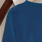 Bedrucktes Langarm-Sweatshirt ohne Kapuze für Damen