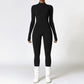 Warm Zipper Long-sleeved Jumpsuit Yoga Fitness Sports