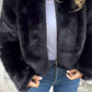Fashion Stand Collar Plush Jacket Winter Casual