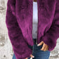Fashion Stand Collar Plush Jacket Winter Casual