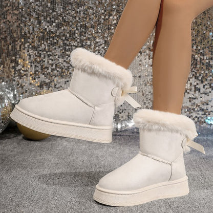 Winter Schneestiefel mit Schleife Mode