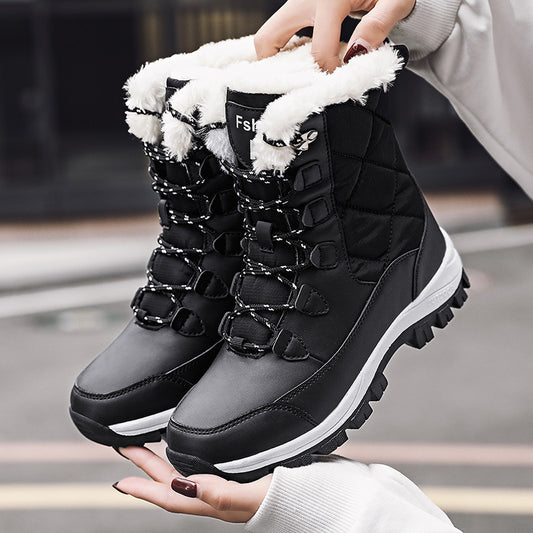 Modische, lässige High-Top-Schneestiefel für Damen