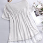 Lace Hem Short Sleeve T-Shirts