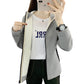 Autumn And Winter Fleece Sweater Women's Cardigan Hooded Coat