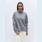 Soft And Comfortable High Polo Collar Solid Color Pullover
