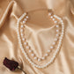 Retro Easy Matching Pearl Twin Clavicle Chain