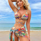 Ladies' Mesh Fashion Personalized Split Swimsuit
