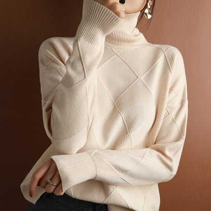 Strickwaren Herbst und Winter Langarm Oberbekleidung Bottoming Shirt