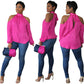 Fashion Off-shoulder Shirt Casual
