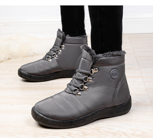 Wanderschuhe Warme Damen Schneestiefel Schnürer Wasserdicht