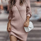 Women's Turtleneck Long Sweater Winter Fashion Long Sleeve Sweater Dress