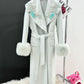 Autumn And Winter Cashmere Wool Reversible Woolen Coat Women's Long