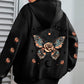 Sudadera con capucha y cordón informal con estampado de letras