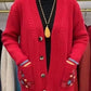 Double Pocket Sweater Cardigan Mom Coat
