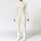 Warm Zipper Long-sleeved Jumpsuit Yoga Fitness Sports