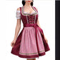 Halloween Maid Uniform Barpool Women's Sexy Mini Dress Dirndl