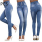 Fashion Elastic High Waist Jeans Women Pencil
