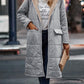Fashion Simple Stitching Long-sleeved Hooded Jacket
