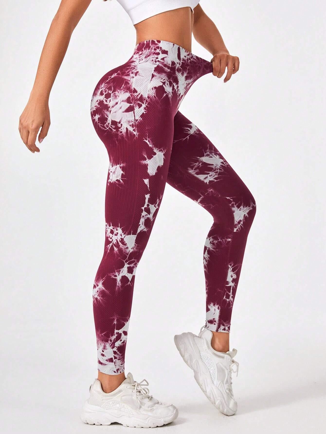 3 Pack Tie Dye Workout Seamless Leggings For Women High Waist Gym Leggings Yoga Pants, Seamless Leggings For Women High Waist Yoga Pants
