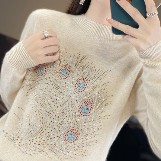 Elegant Pullover Fashion Bottoming Shirt Women