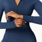 Warm Zipper Long-sleeved Jumpsuit Yoga Fitness Sports
