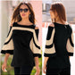 Women's Off-the-shoulder Flared Sleeves Top T-shirt