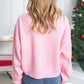 Suéter de cuello redondo cálido de invierno nuevo para mujer