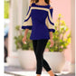 Women's Off-the-shoulder Flared Sleeves Top T-shirt